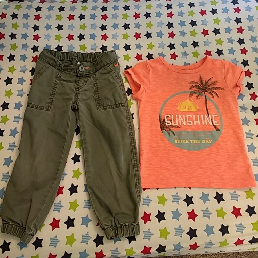 Toddler Girl Shirt and pants outfit